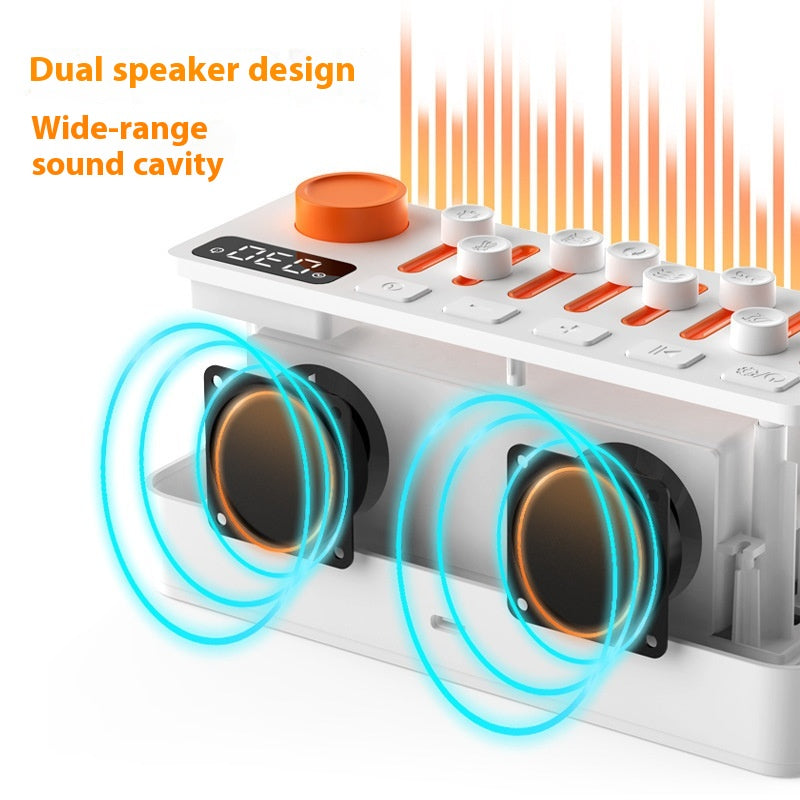 White Noise Sound Machine with Bluetooth Speaker & RGB Night Light