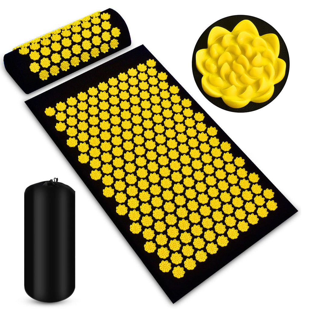 Acupressure Mat & Pillow Set for Back and Neck Relief