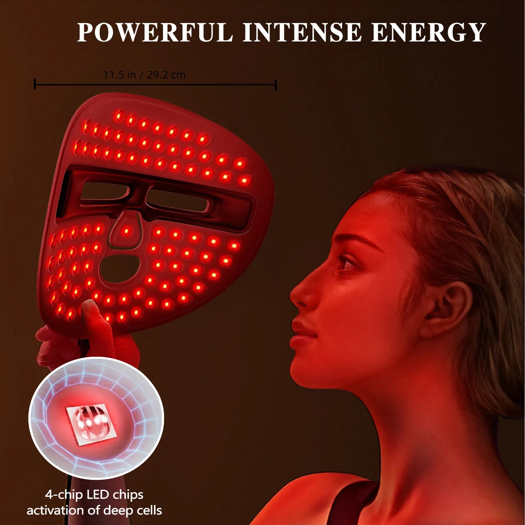 LED Red Light Therapy Face Mask