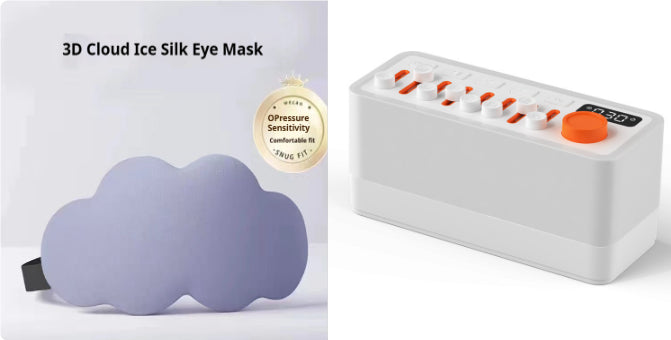 White Noise Sound Machine with Bluetooth Speaker & RGB Night Light