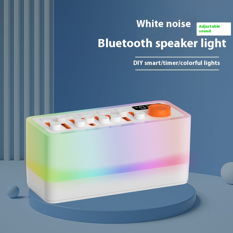 White Noise Sound Machine with Bluetooth Speaker & RGB Night Light