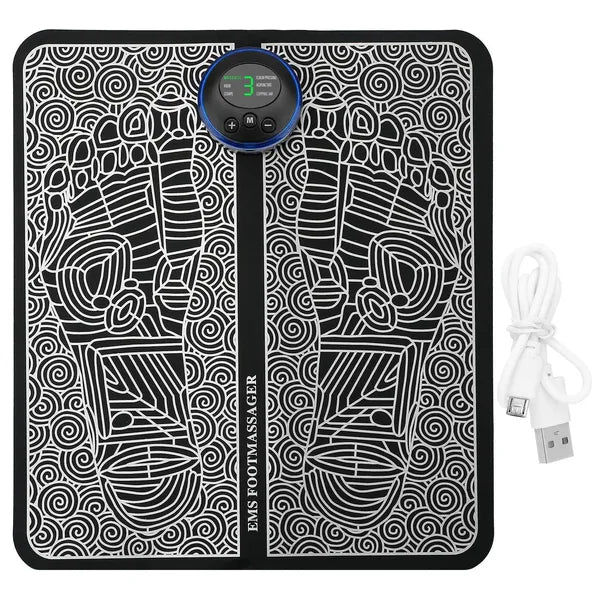 EMS Foot Massage Pad with Rechargeable Stimulator
