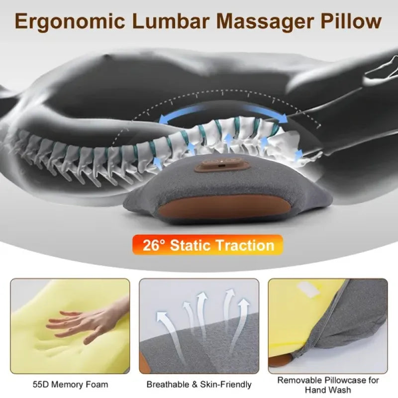 Electric Heated Lumbar Massager