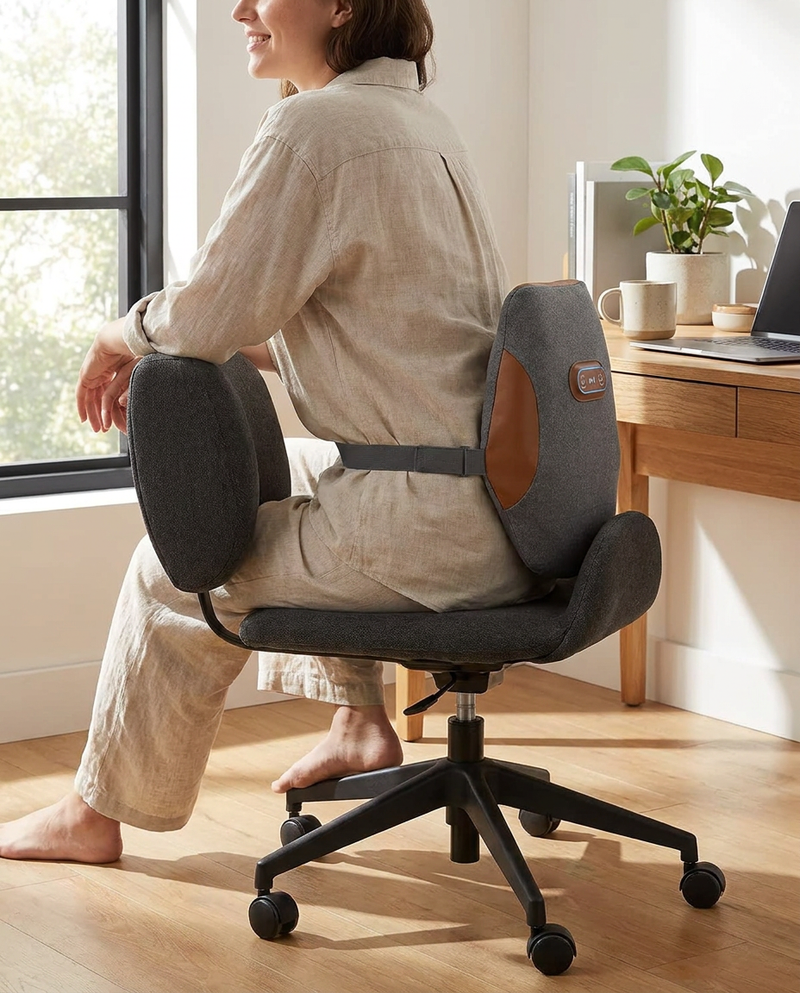 Electric Heated Lumbar Massager with Vibration