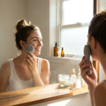 Sonic Facial Cleansing & Massage Brush in use